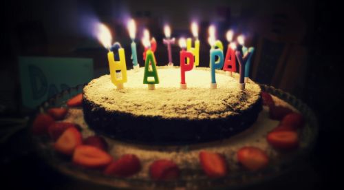 cake with Birthday candles